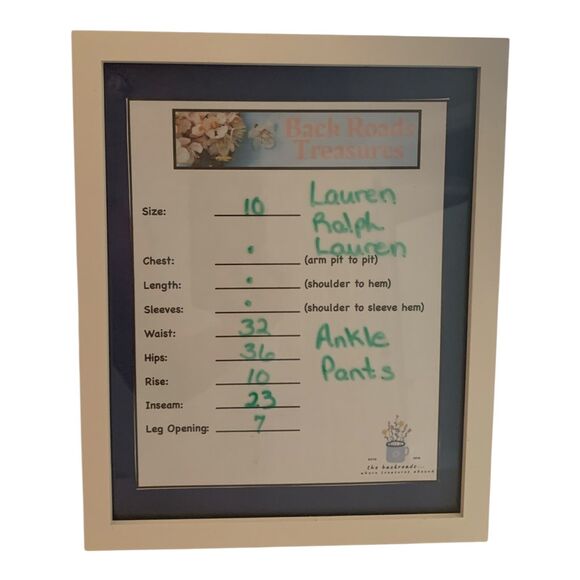 Lauren Ralph Lauren Ankle Pants SZ 10 Pink Red Capris Classic Casual Preppy - Picture 11 of 11